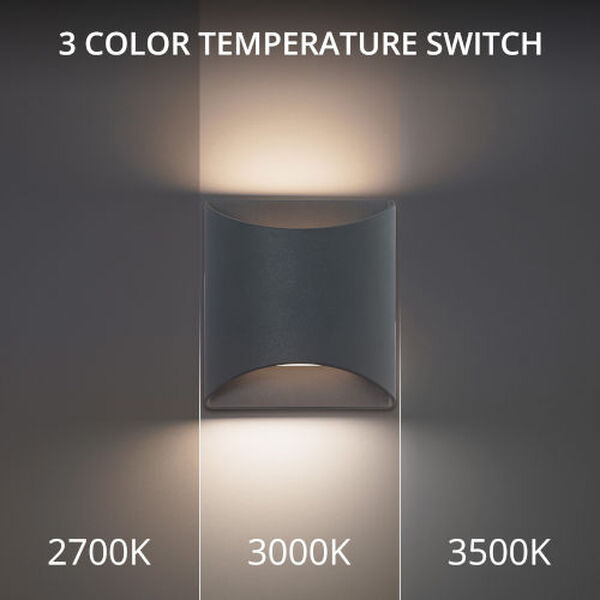 Duet Black 2700 K Two-Light LED ADA Wall Sconce, image 4
