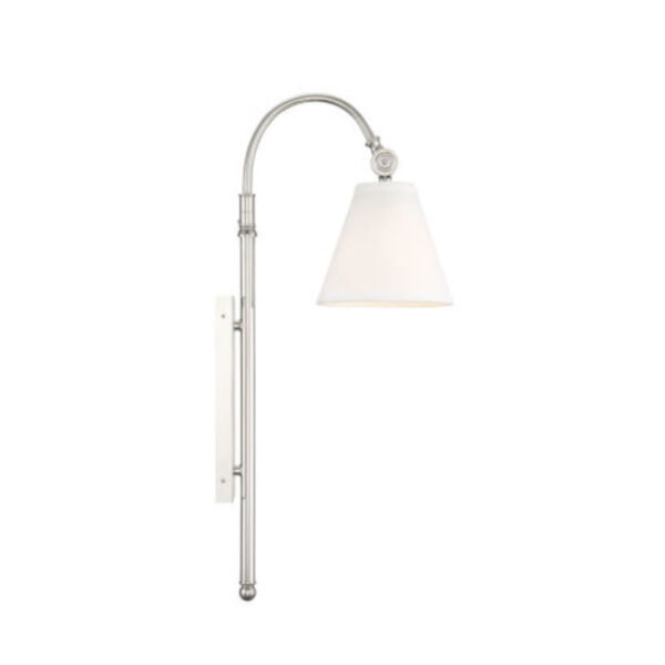 Whittier Polished Nickel One-Light Wall Sconce, image 3