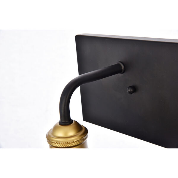 Anders Black and Brass Three-Light Wall Sconce, image 6
