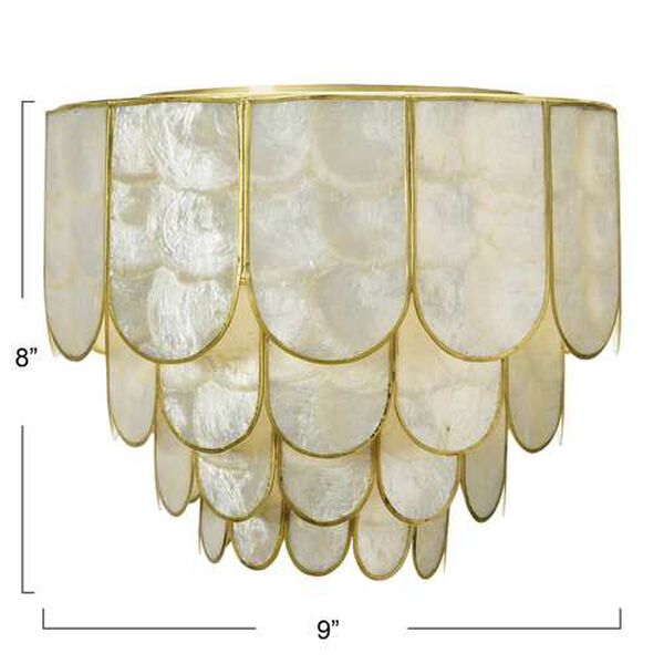 Gold One-Light Four-Tier Wall Sconce, image 5