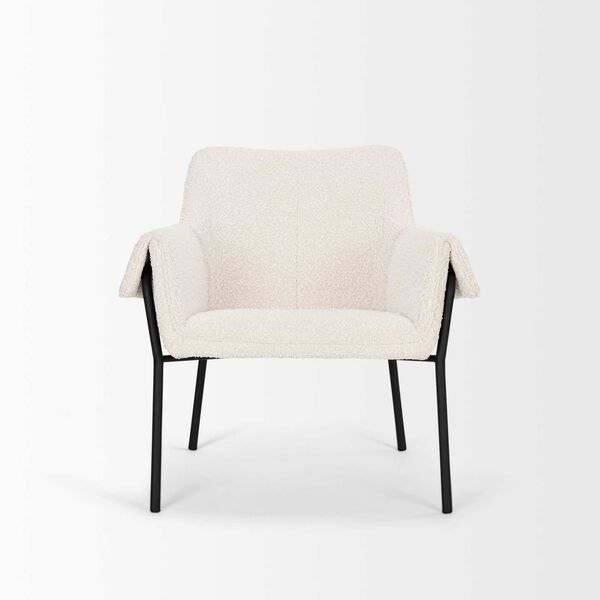 Brently Cream With Boucle Fabric Accent Chair, image 2
