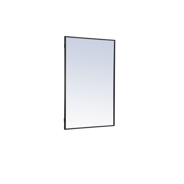 Eternity Black 28-Inch Rectangular Mirror, image 3