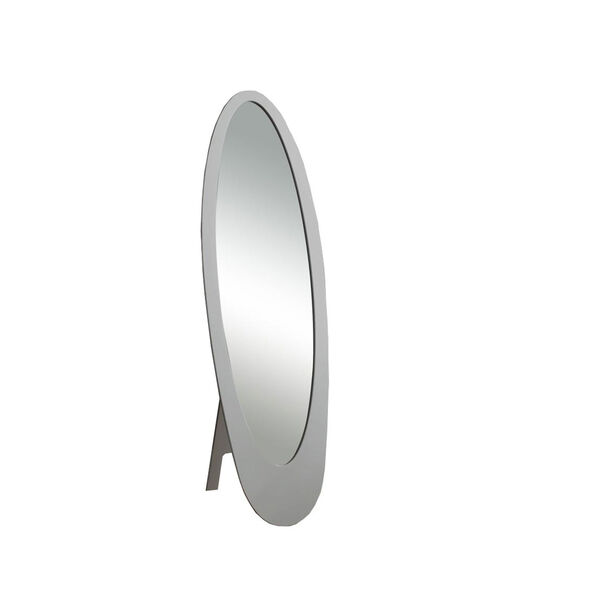 Mirror - 59H / Grey Contemporary Oval Frame, image 2