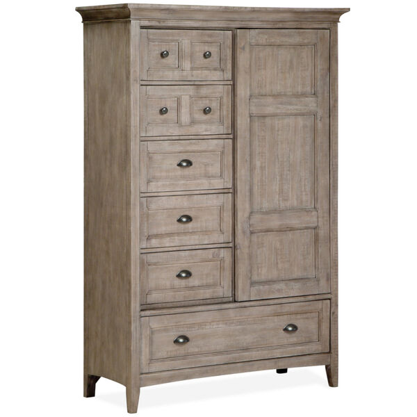 Paxton Place Dove Tail Grey Wood Door Chest, image 1