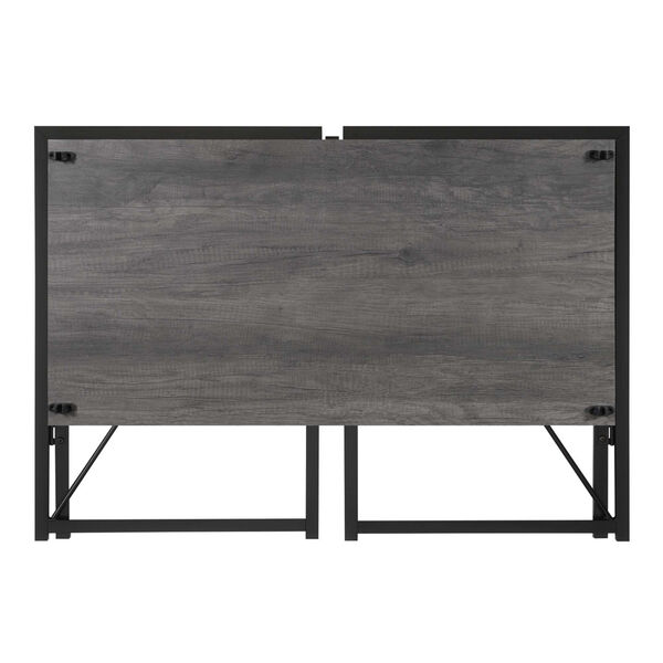 Xtra Charcoal Gray Black Office Desk, image 6