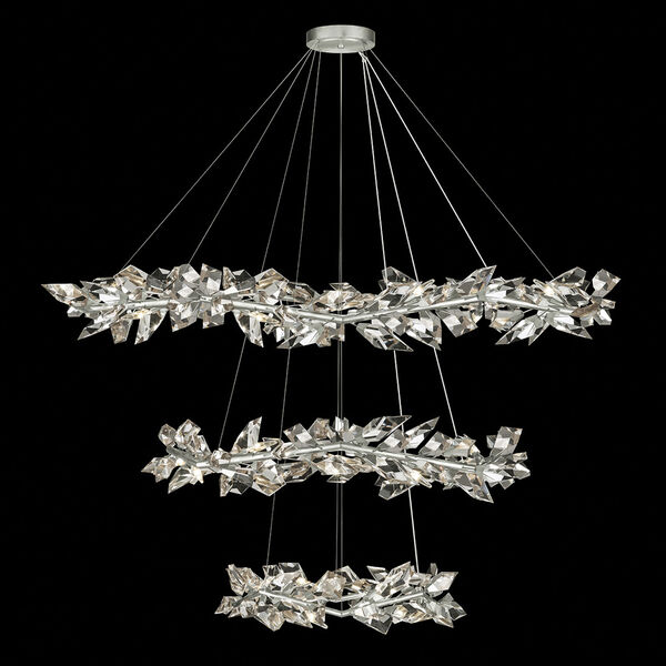 Foret Silver 35-Light Tiered Pendant, image 1