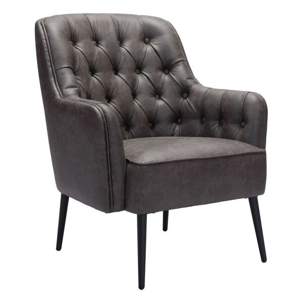 Tasmania Vintage Black and Gold Accent Chair, image 1