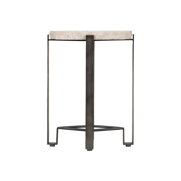 Sayers Cream and Oil Rubbed Bronze Accent Table, image 4