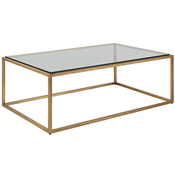 Bravura Brushed Gold Coffee Table, image 1