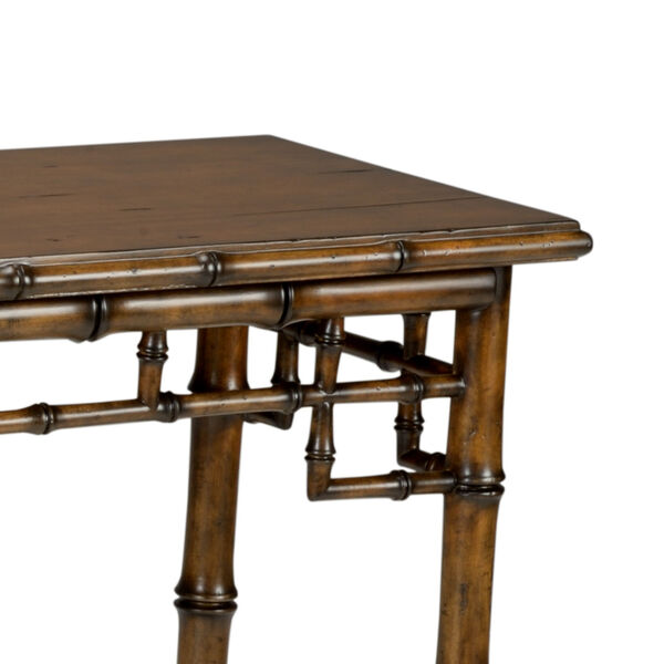 Dark Brown Bamboo Console Table, image 2