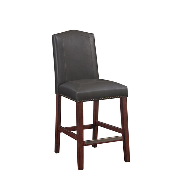 Carteret Gray Faux Leather Counter Stool, image 6