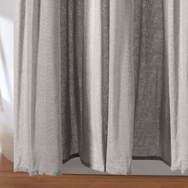 Linen Button Gray 72 x 72 In. Button Single Shower Curtain, image 4