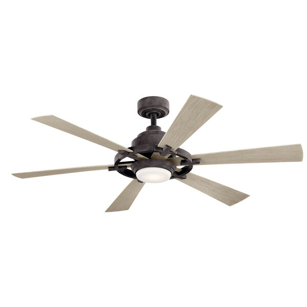 Gentry Lite Weathered Zinc 52-Inch Integrated LED Ceiling Fan, image 1