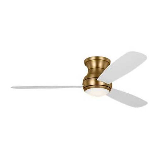 Orbis Satin Brass 52-Inch LED Hugger Ceiling Fan, image 2