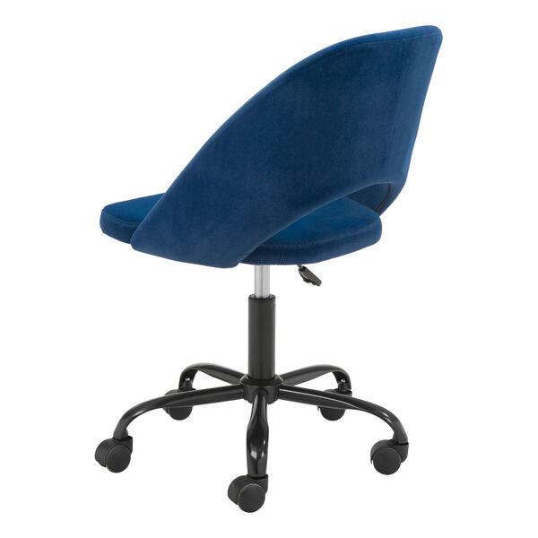 Treibh Blue and Black Office Chair, image 6