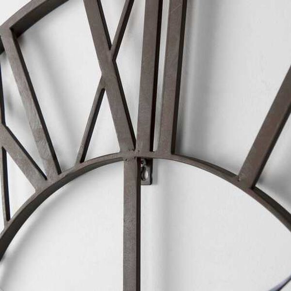 Pender Black Iron Round Wall Clock, image 5