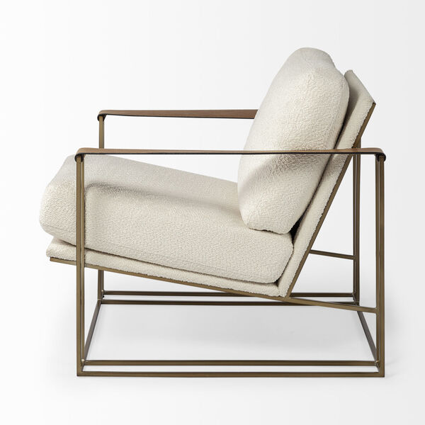Watson Gold and Cream Arm Chair, image 4