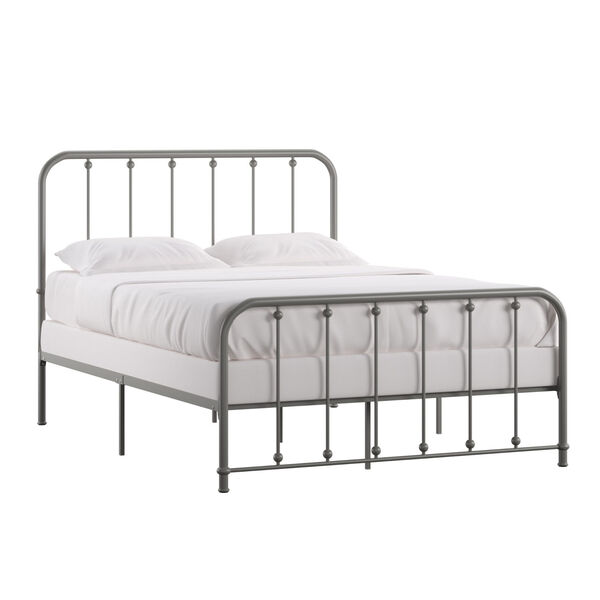 Elijah Gray Full Metal Spindle Bed with Neaded Headboard, image 1