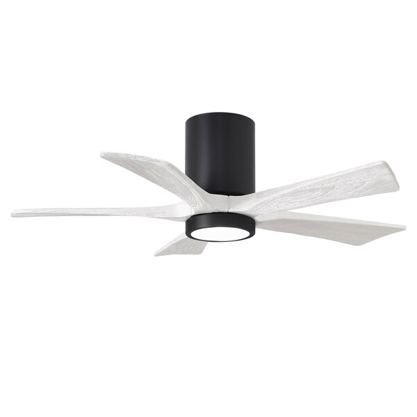 Irene-5HLK Matte Black 42-Inch Ceiling Fan with LED Light Kit and Matte White Blades, image 4