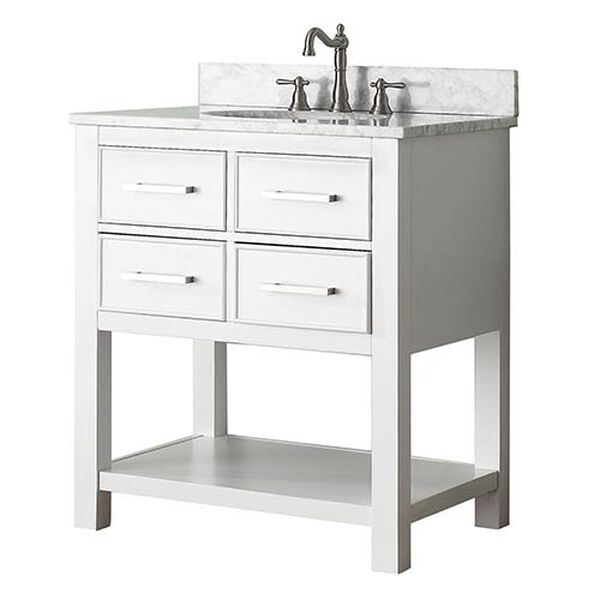 Brooks White 30-Inch Vanity Only, image 2