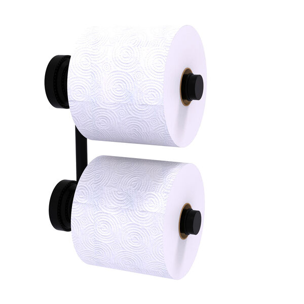 Dottingham Matte Black Two Roll Toilet Paper Holder, image 1
