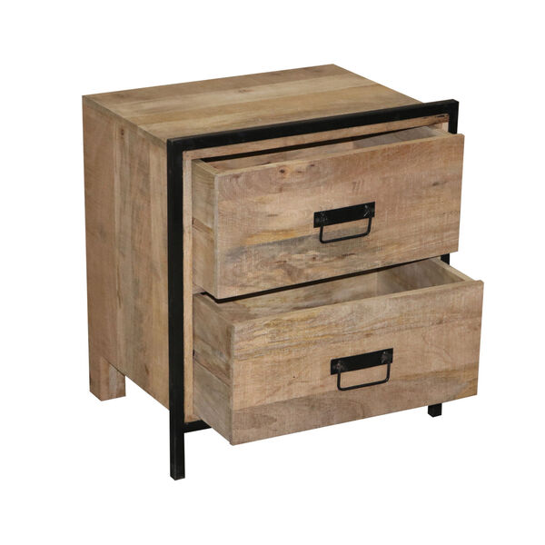 Outbound Natural and Black Nightstand, image 3