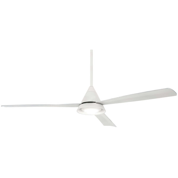 Cone White LED Ceiling Fan, image 1