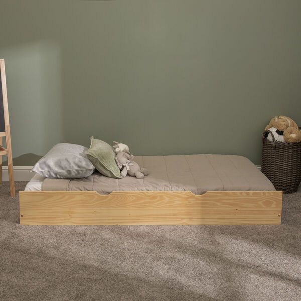 Natural Twin Trundle Bed Frame, image 3