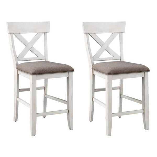 Bar Harbor II Harbor Cream Counter Height Dining Chair, Set of Two, image 1