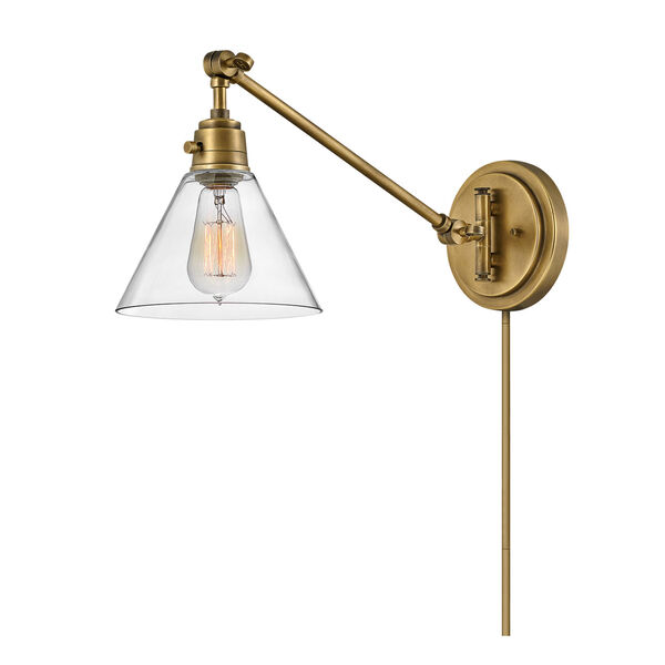 Arti Heritage Brass Plug-In One-Light Wall Sconce, image 3
