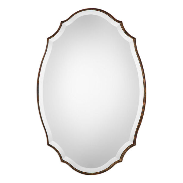 Evelyn Oval Gold Mirror, image 2