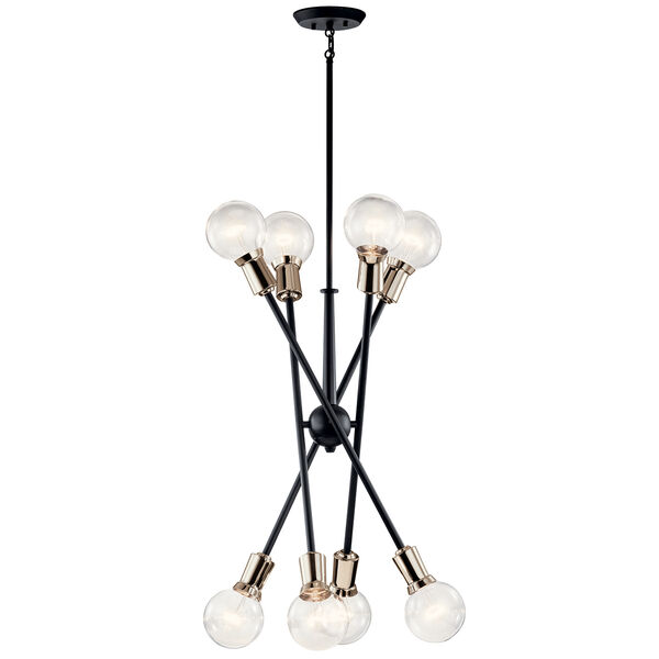 Armstrong Black Eight-Light Chandelier, image 2