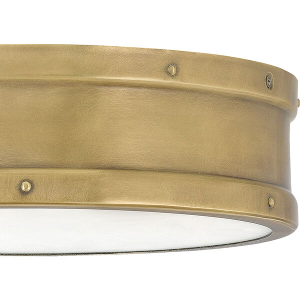 Ahoy Weathered Brass Integrated LED One-Light Flush Mount, image 4