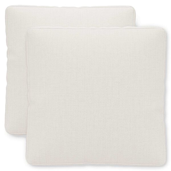 Vera Chalk Fabric Throw Pillows, Set of Two, image 1