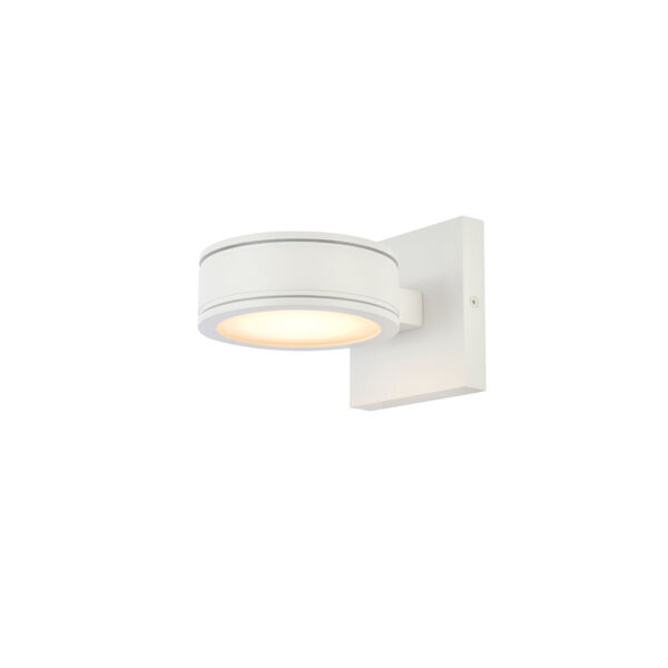 Raine White 230 Lumens Eight-Light LED Outdoor Wall Sconce, image 2