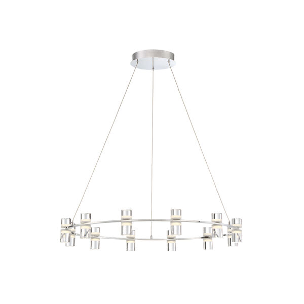 Netto Chrome 32.75-Inch LED Chandelier, image 1