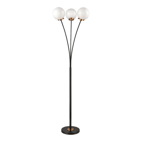 Boudreaux Matte Black 64-Inch Three-Light LED Floor Lamp, image 2