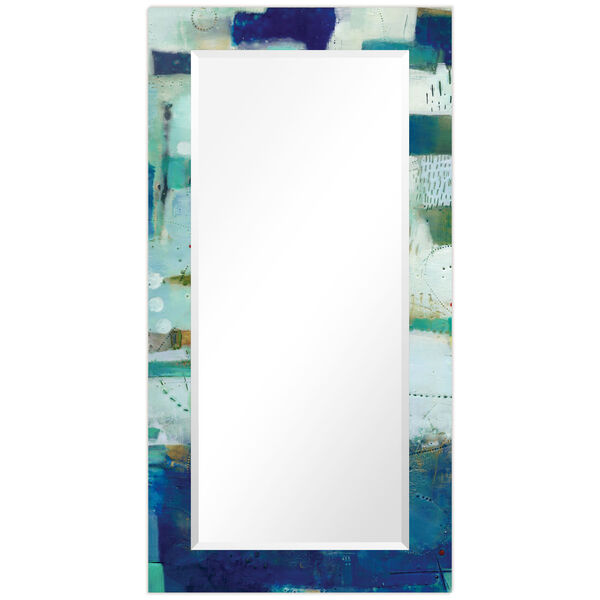 Crore Blue 54 x 28-Inch Rectangular Beveled Wall Mirror, image 2