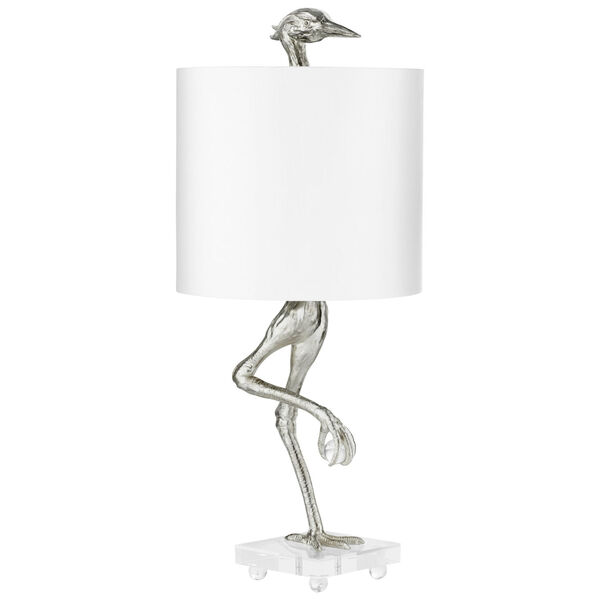 Silver Leaf Ibis Table Lamp, image 1