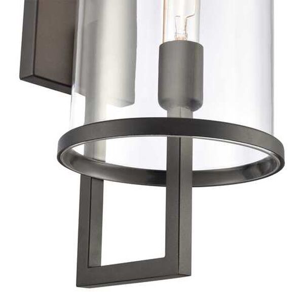Hopkins Charcoal Black One-Light Outdoor Wall Sconce, image 6