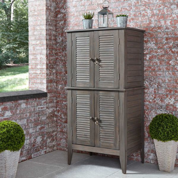 Maho Gray 32-Inch Outdoor Storage Cabinet, image 3