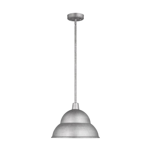 Barn Weathered Pewter 10-Inch One-Light Outdoor Pendant, image 1