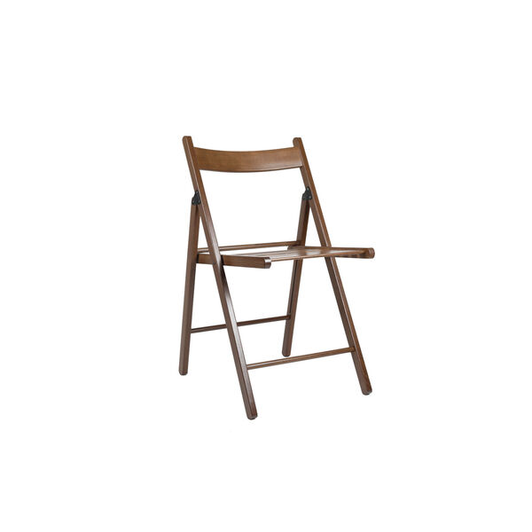 Rosalia Walnut Folding Chair, Set of Four, image 1