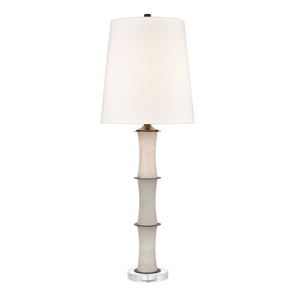 Island Cane White One-Light 14-Inch Table Lamp, image 1