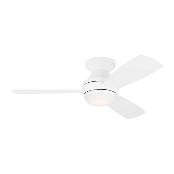 Ikon Matte White 44-Inch LED Ceiling Fan, image 1