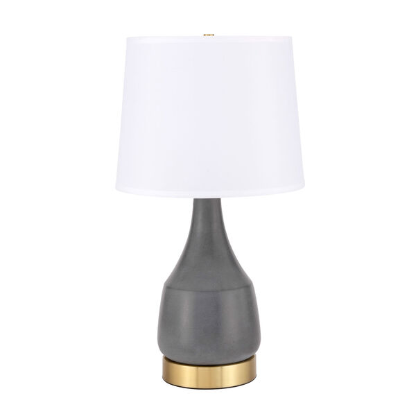 Reverie Brushed Brass and Grey 14-Inch One-Light Table Lamp, image 3
