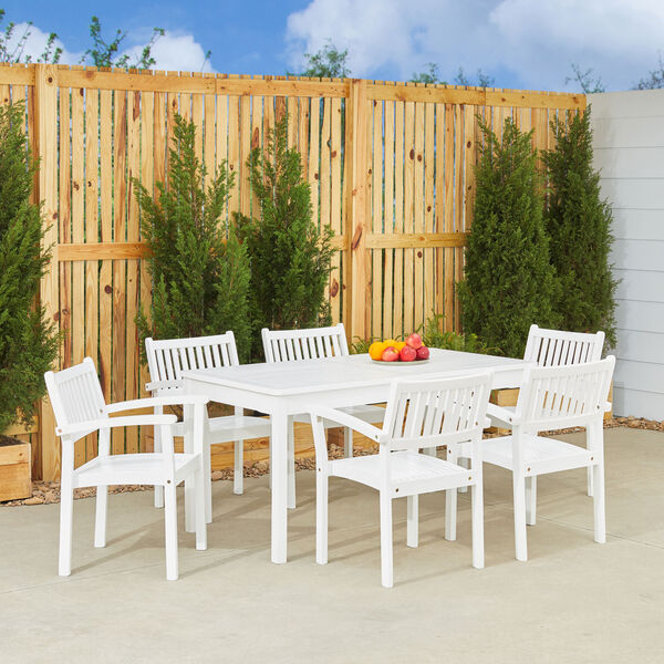 Stacking Chairs, Outdoor Patio Dining Set With Stackable Chairs