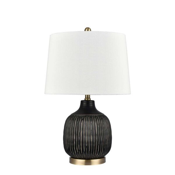 Knighton Antique Black and Antique Brass One-Light Table Lamp, image 3