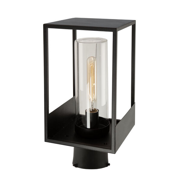Weybridge Black One-Light Outdoor Post Lantern, image 1