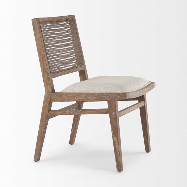 Wynn Cream and Brown Upholstered Dining Chair, image 6